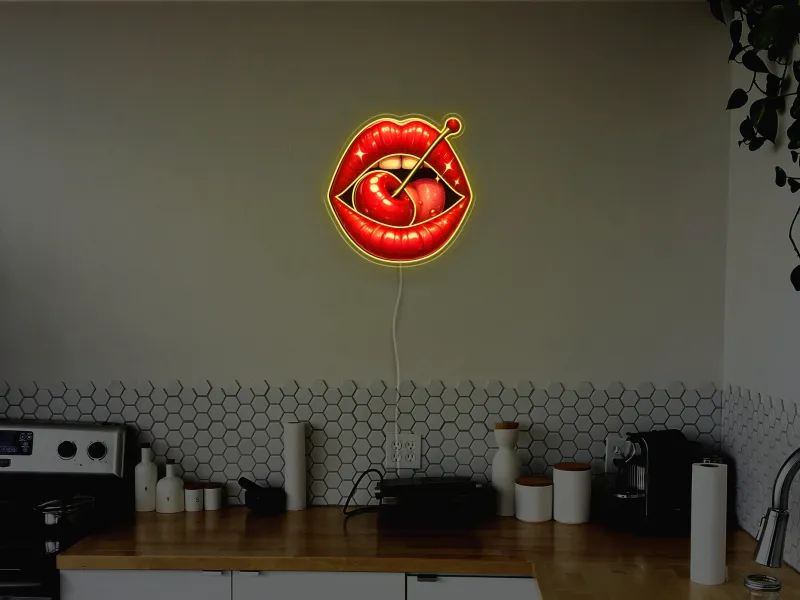 Cherry Lips - Insegna Neon LED