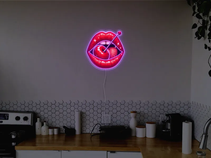 Cherry Lips - Insegna Neon LED