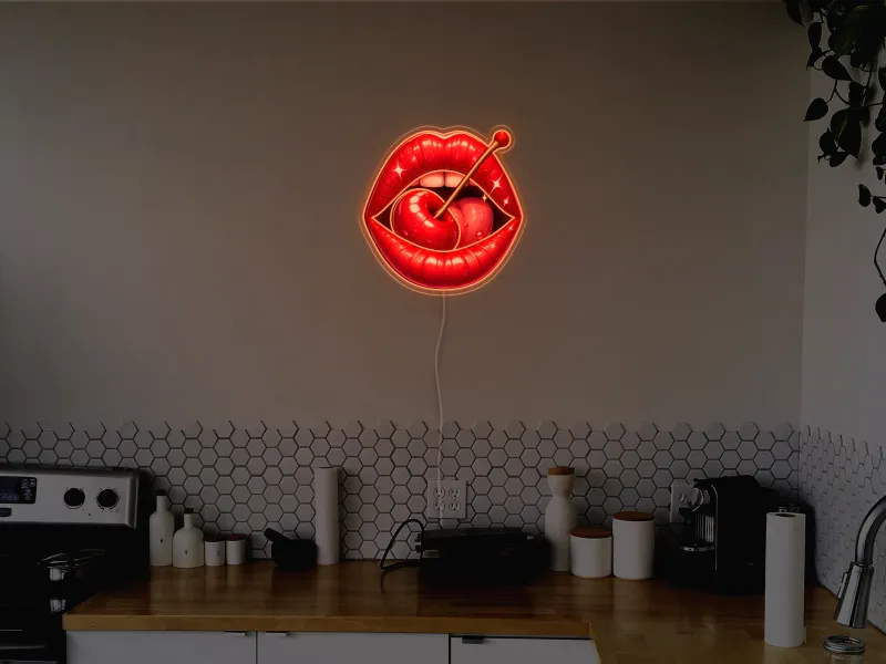 Cherry Lips - Insegna Neon LED