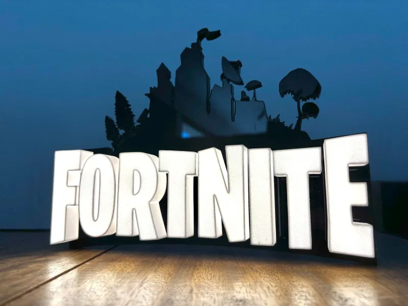 Fortnite – Insegna Luminosa Stampata in 3D