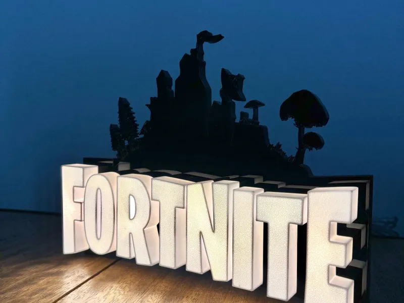 Fortnite – Insegna Luminosa Stampata in 3D