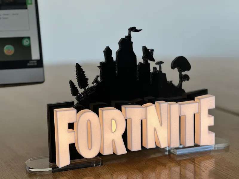 Fortnite – Insegna Luminosa Stampata in 3D