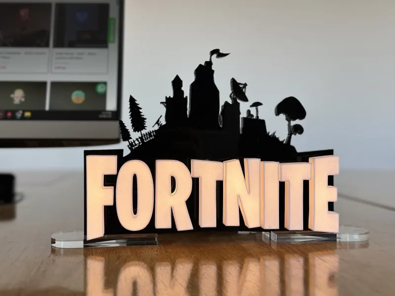 Fortnite – Insegna Luminosa Stampata in 3D
