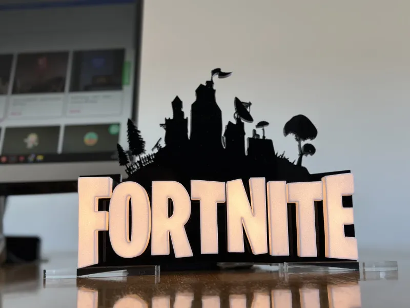 Fortnite – Insegna Luminosa Stampata in 3D