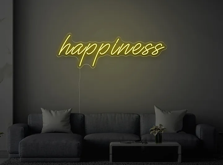 Happiness - Insegne al neon a LED