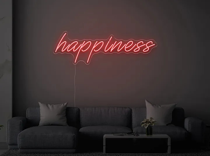 Happiness - Insegne al neon a LED