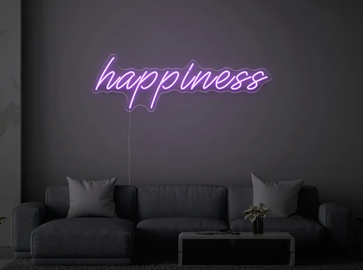 Happiness - Insegne al neon a LED