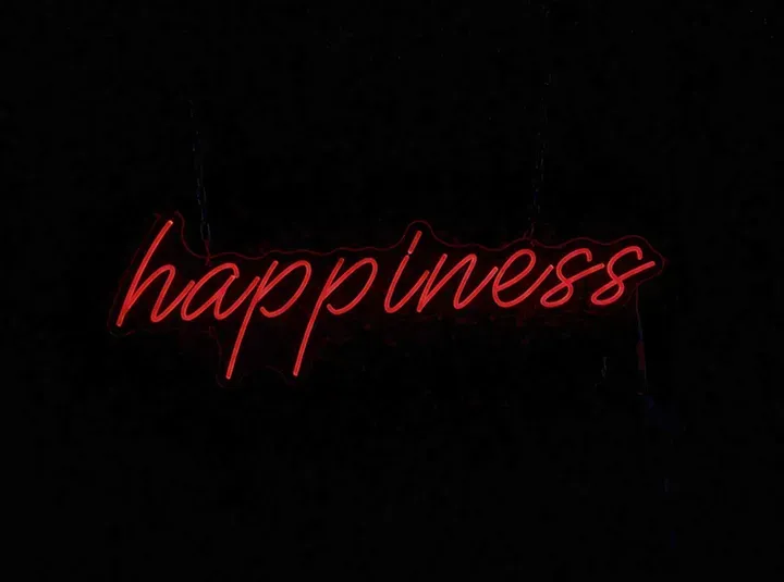 Happiness - Insegne al neon a LED