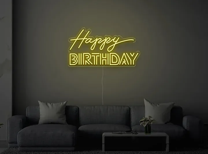 Happy BIRTHDAY - Insegne al neon a LED