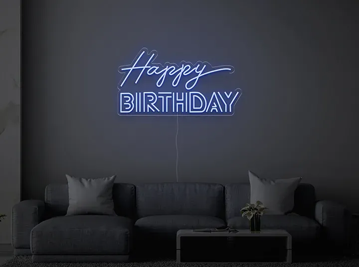 Happy BIRTHDAY - Insegne al neon a LED