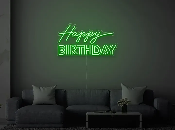 Happy BIRTHDAY - Insegne al neon a LED