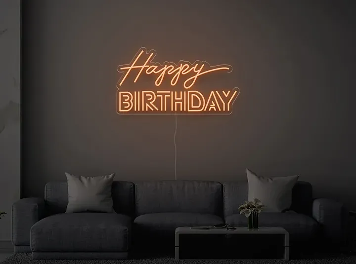 Happy BIRTHDAY - Insegne al neon a LED