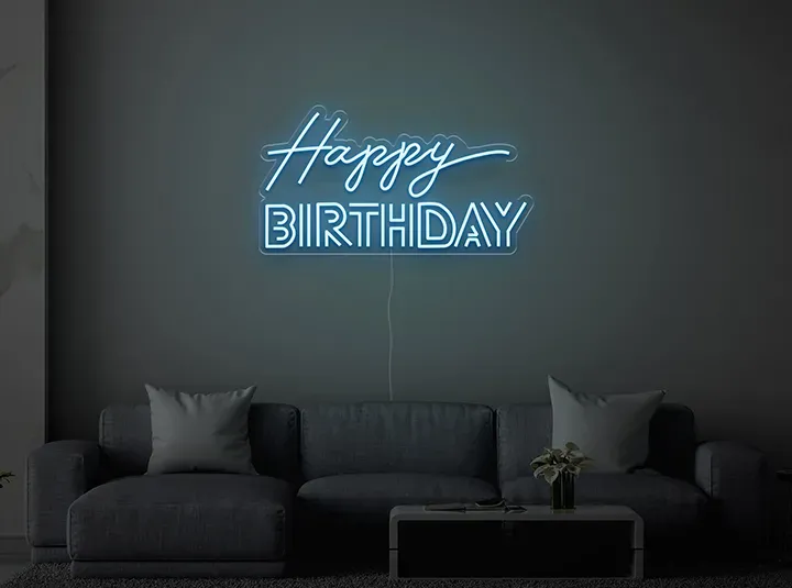 Happy BIRTHDAY - Insegne al neon a LED