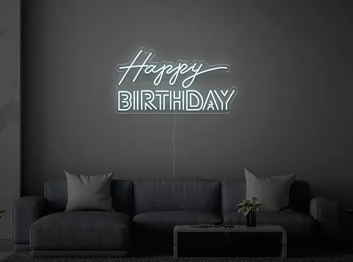 Happy BIRTHDAY - Insegne al neon a LED