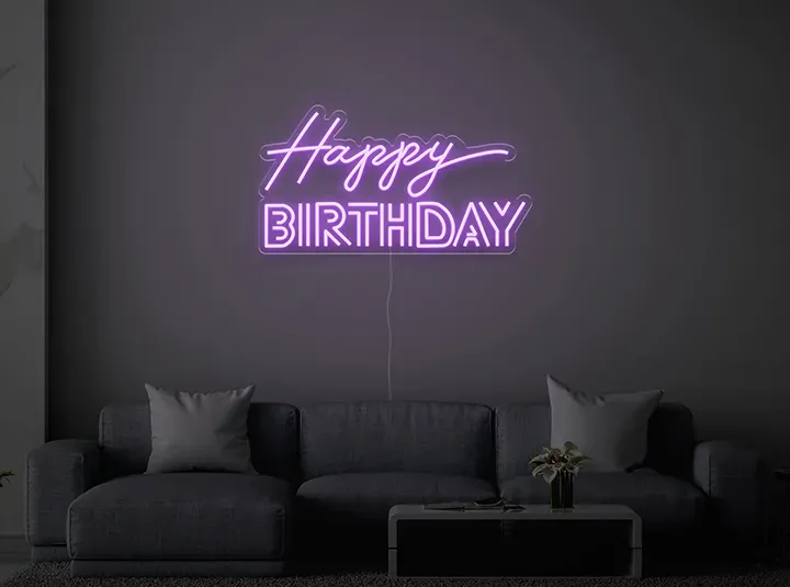 Happy BIRTHDAY - Insegne al neon a LED