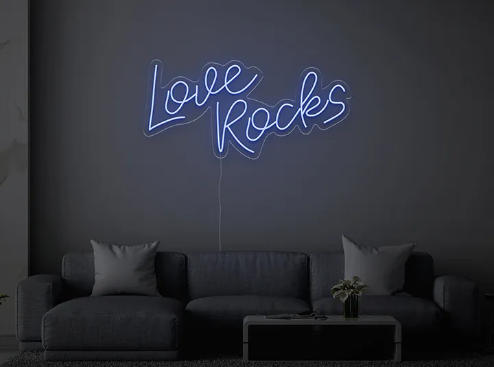 Love Rocks - Insegne al neon a LED