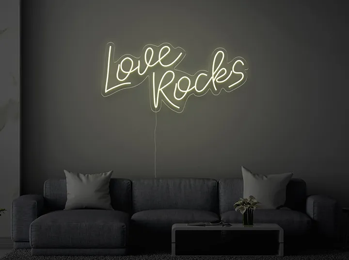 Love Rocks - Insegne al neon a LED