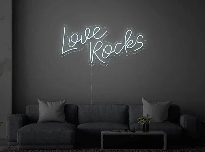 Love Rocks - Insegne al neon a LED