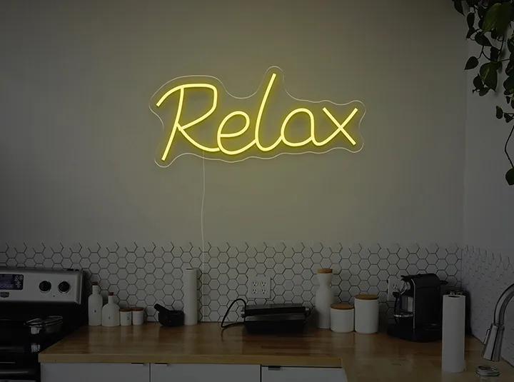 Relax - Insegne al neon a LED