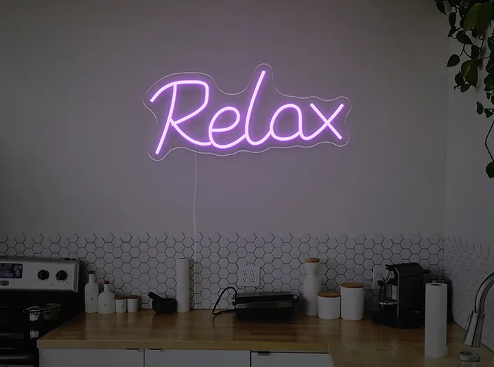 Relax - Insegne al neon a LED