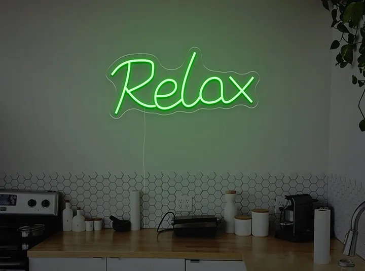 Relax - Insegne al neon a LED