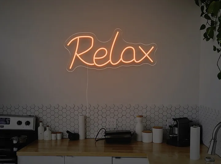 Relax - Insegne al neon a LED