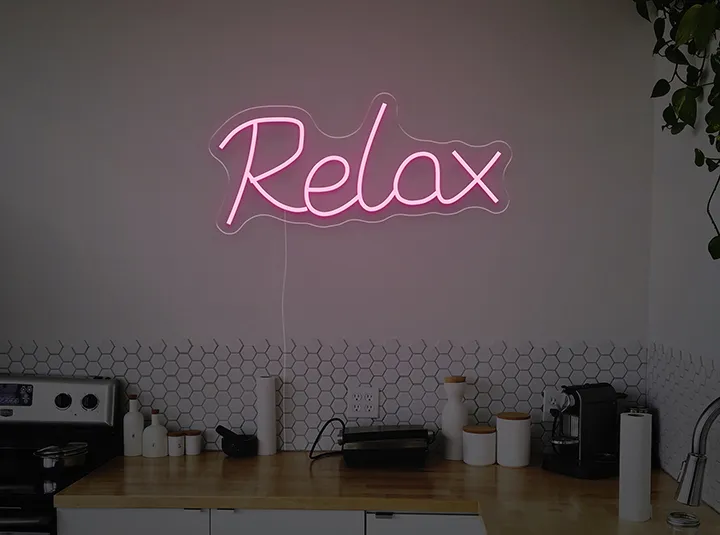 Relax - Insegne al neon a LED