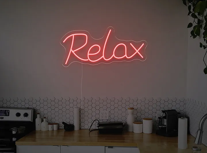 Relax - Insegne al neon a LED