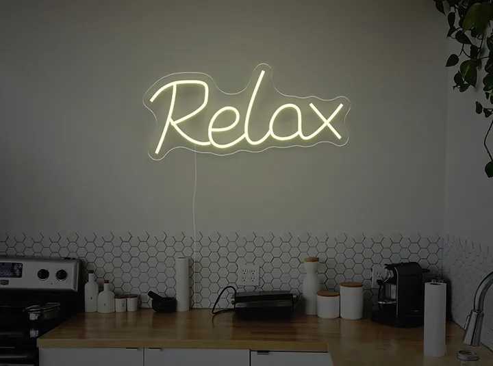 Relax - Insegne al neon a LED