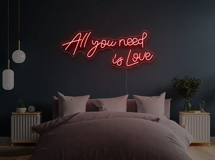 All you need is Love - Insegne al neon a LED