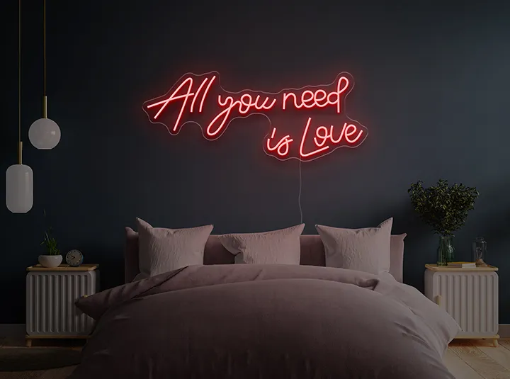 All you need is Love - Insegne al neon a LED