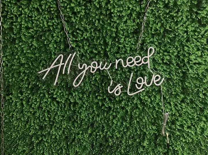 All you need is Love - Insegne al neon a LED