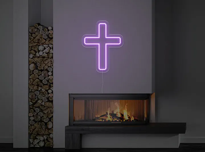Croce - Insegne al neon a LED