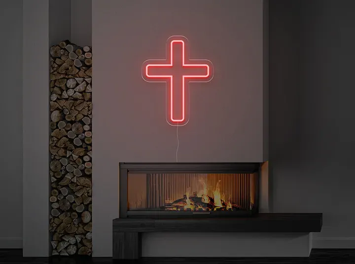 Croce - Insegne al neon a LED