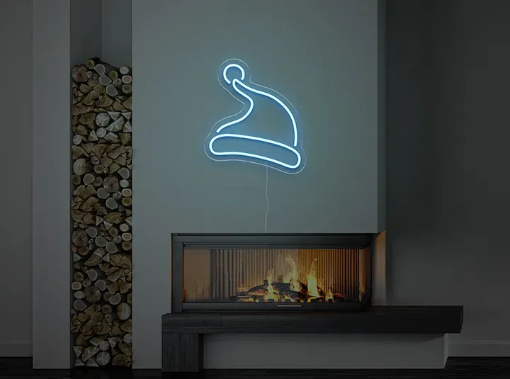 Cappello di Natale - Insegne al neon a LED