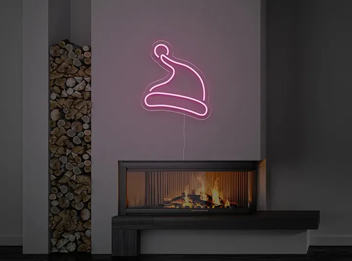 Cappello di Natale - Insegne al neon a LED