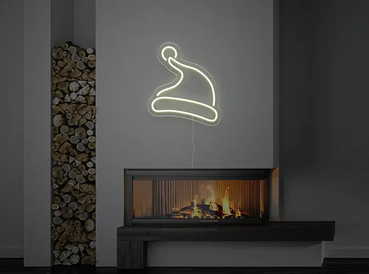 Cappello di Natale - Insegne al neon a LED