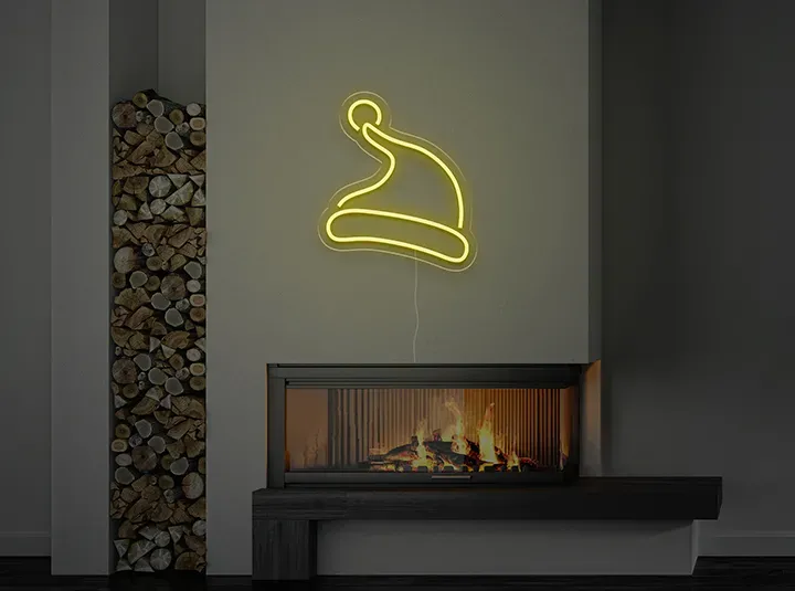 Cappello di Natale - Insegne al neon a LED