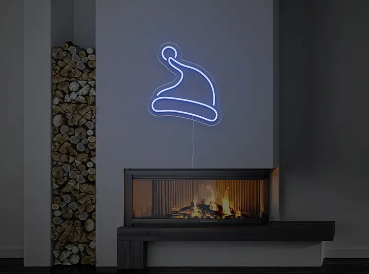 Cappello di Natale - Insegne al neon a LED