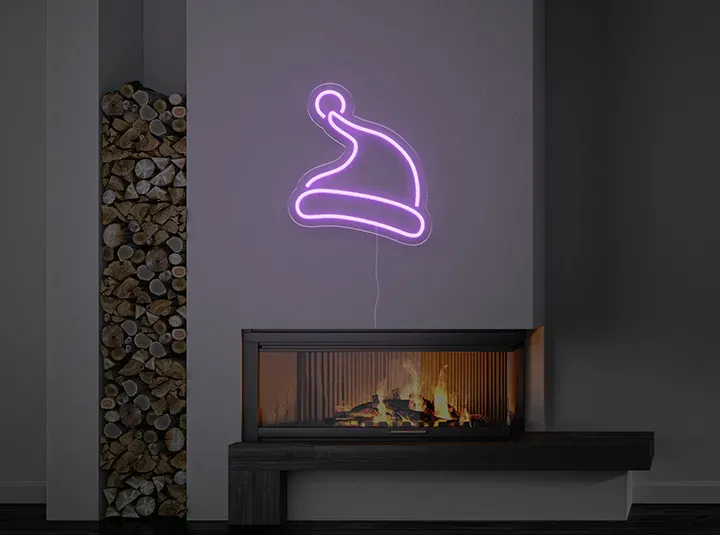 Cappello di Natale - Insegne al neon a LED