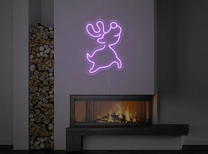 Bambino ren - Insegne al neon a LED