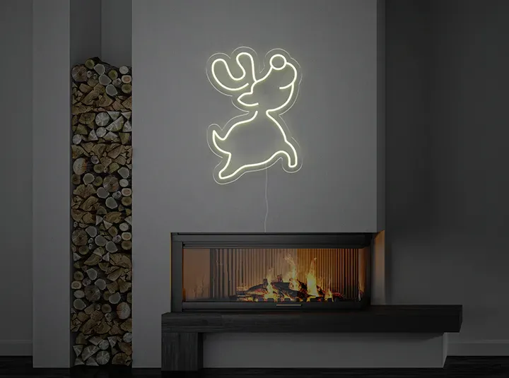 Bambino ren - Insegne al neon a LED