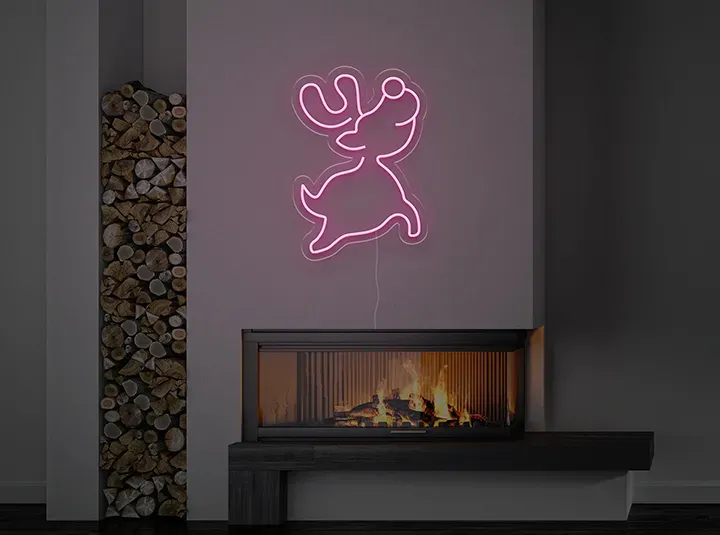 Bambino ren - Insegne al neon a LED
