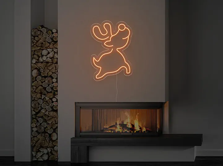 Bambino ren - Insegne al neon a LED