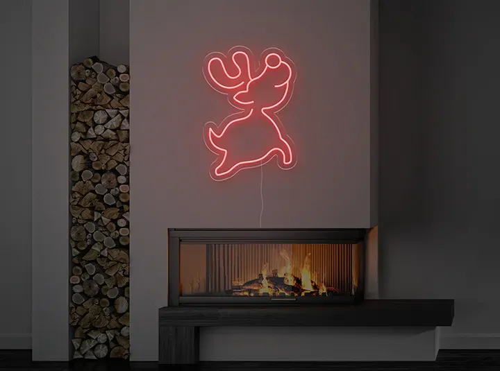 Bambino ren - Insegne al neon a LED