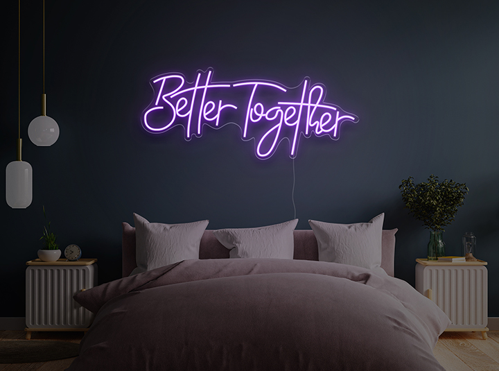 Better Together - Semn Luminos LED Neon de Inchiriat