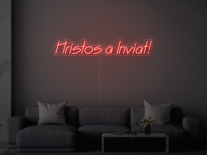Hristos a Inviat - Semn Luminos LED Neon