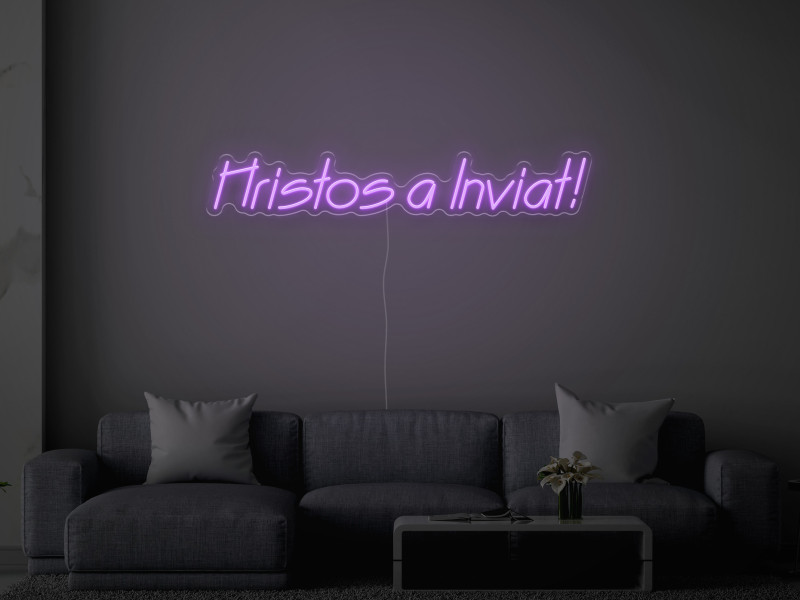 Hristos a Inviat - Semn Luminos LED Neon