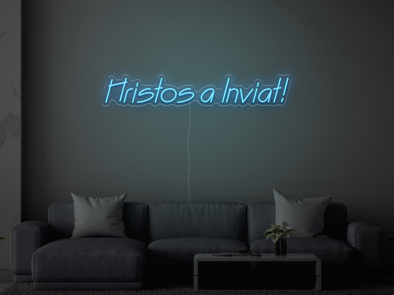 Hristos a Inviat - Semn Luminos LED Neon