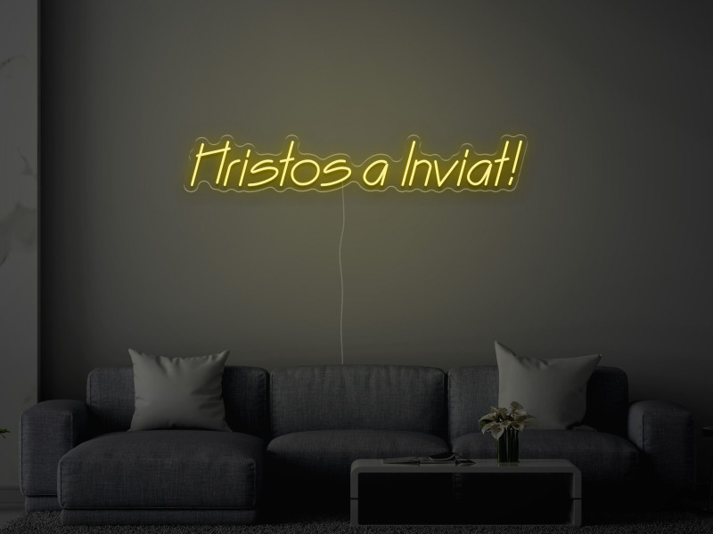 Hristos a Inviat - Semn Luminos LED Neon